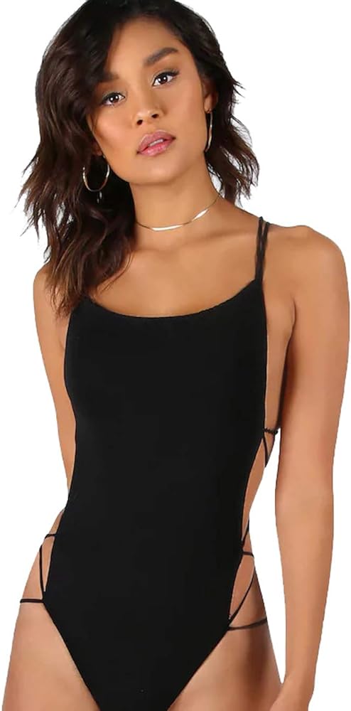Verdusa Women's Sleeveless Scoop Neck Bodysuit