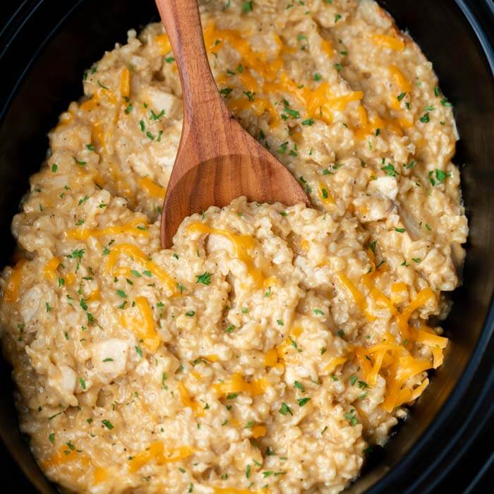 Slow Cooker Chicken and Rice