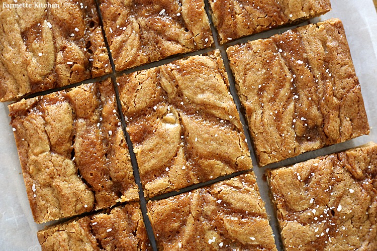 Salted Caramel Blondies