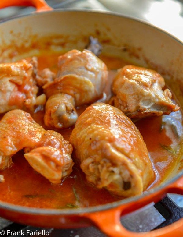 Pollo al Potacchio - Receta con pasta