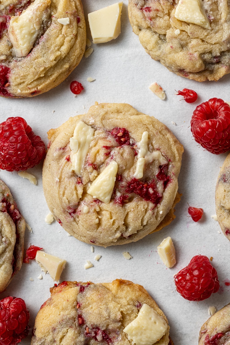 White Chocolate Raspberry Cookies
