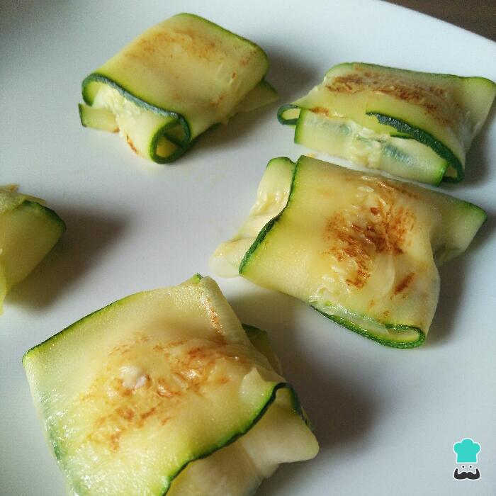Raviolis de calabacín y queso de cabra