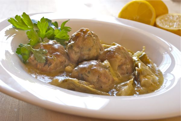 Albóndigas en salsa de limón