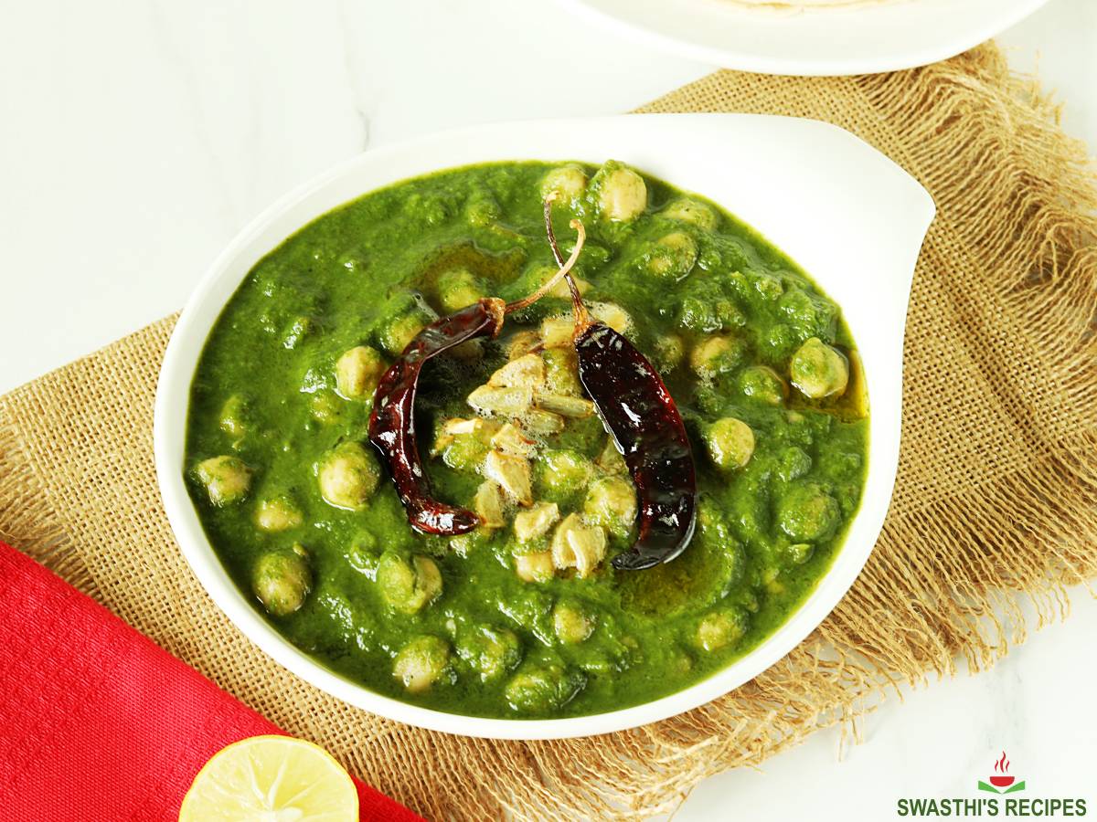 Palak Chole Bhature Recipe