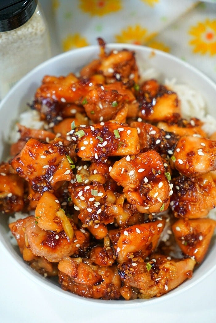 Teriyaki Glazed Air Fryer Fried Chicken