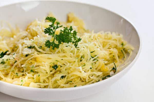 Spaghetti Squash with Garlic and Butter