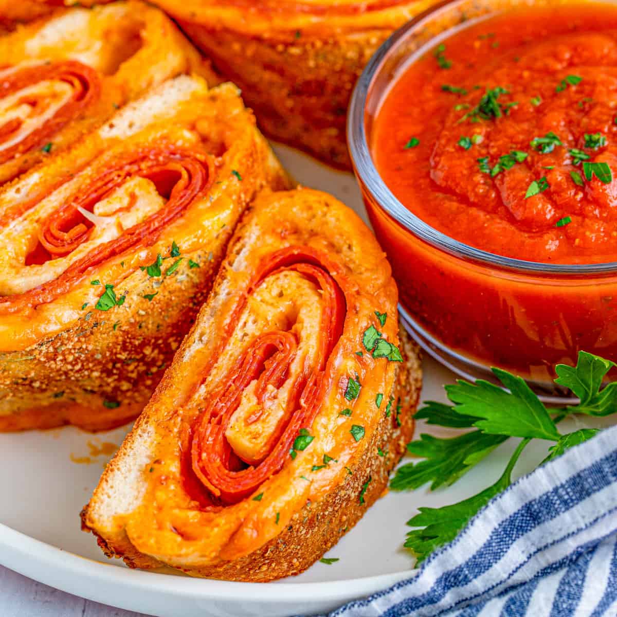 Pepperoni and Cheese Stromboli