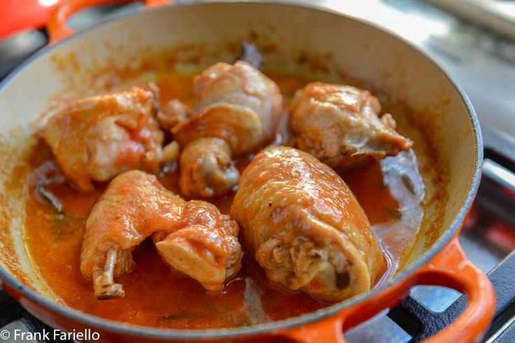 Pollo al Potacchio - Receta con pollo a la parrilla