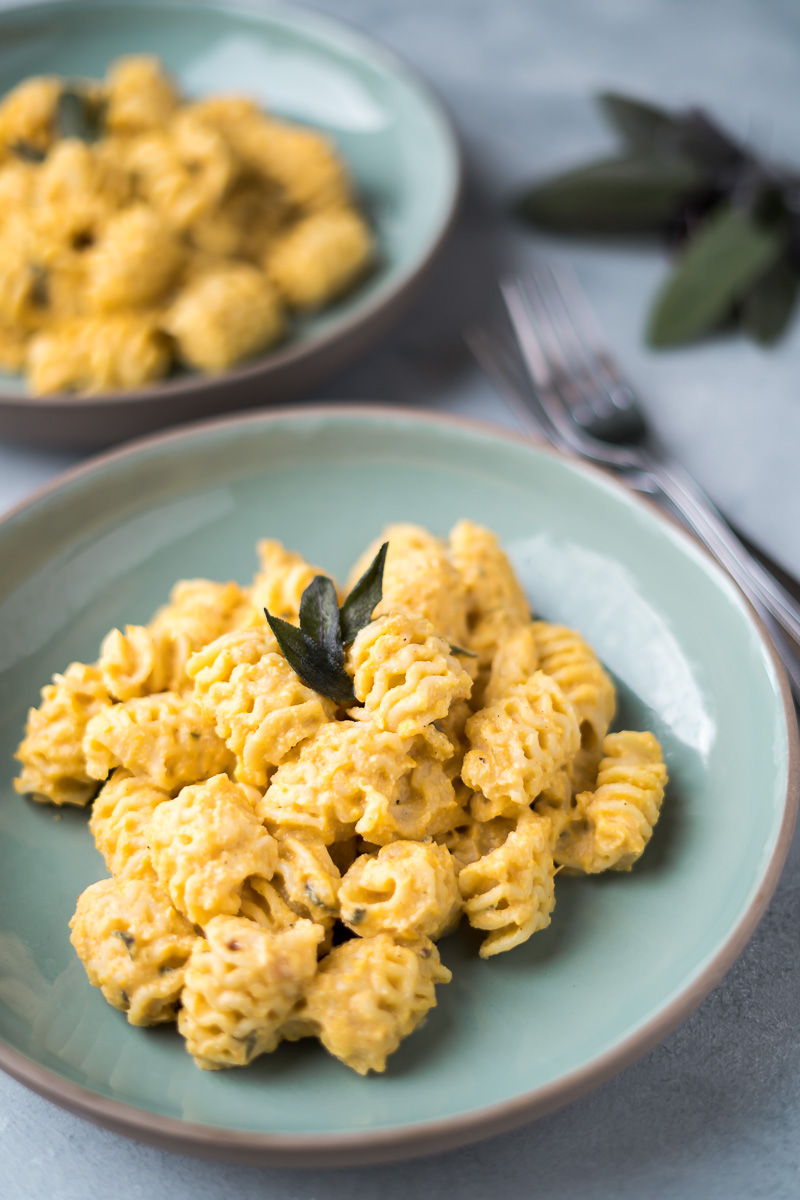 Trenette al Pesto con Calabaza y Nueces