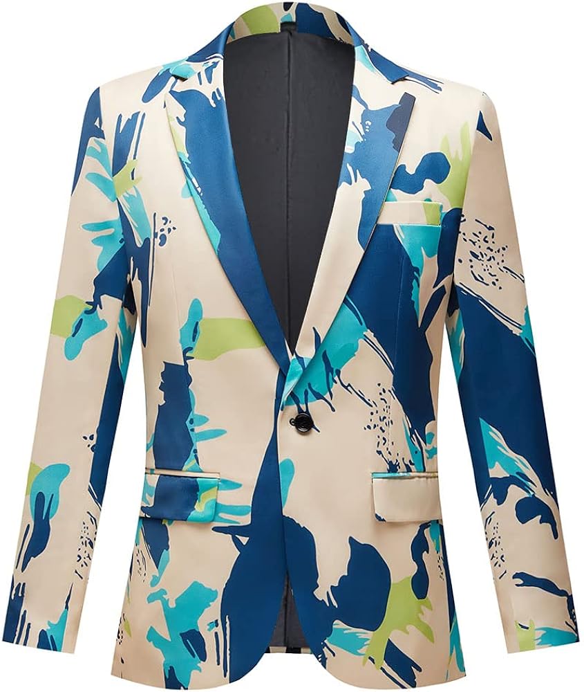 6. Floral Cotton Suit Jacket - Effortlessly Stylish