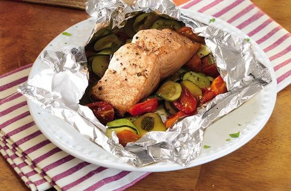 Cartoccio de Salmón con Patatas