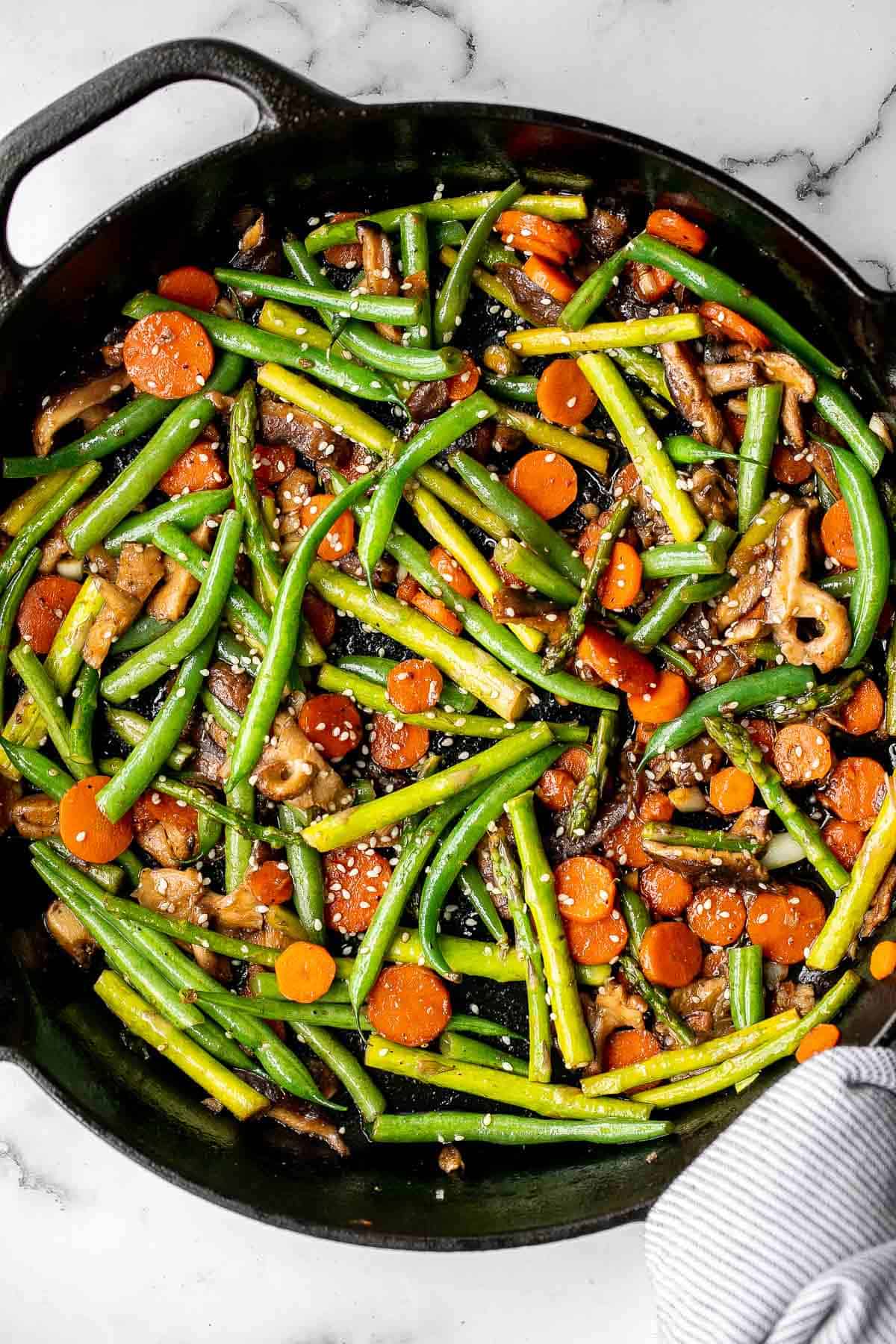 8. Green Bean and Carrot Stir-Fry