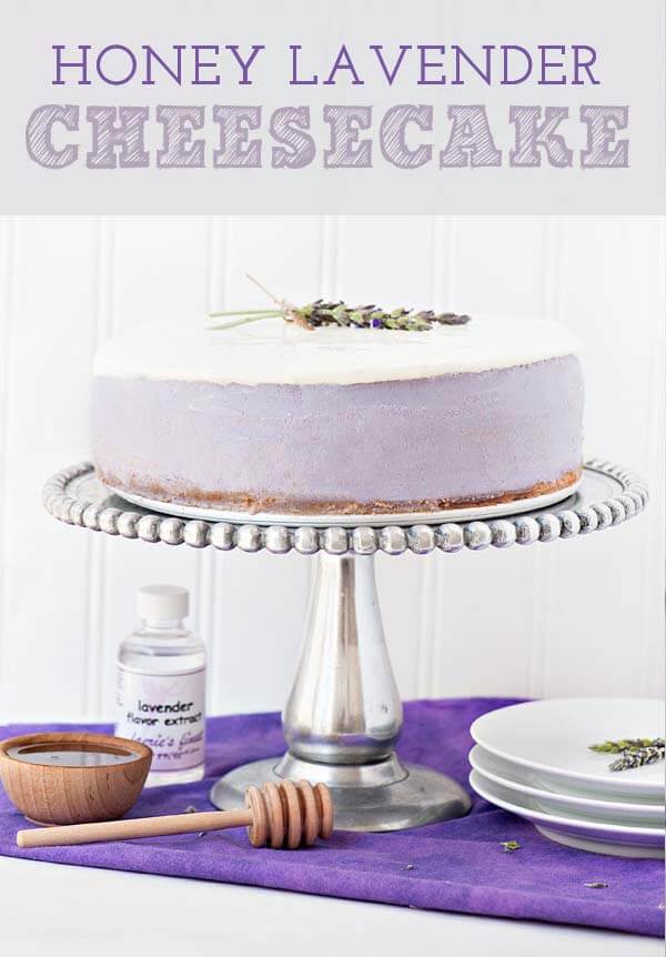 Lavender Honey Cheesecake