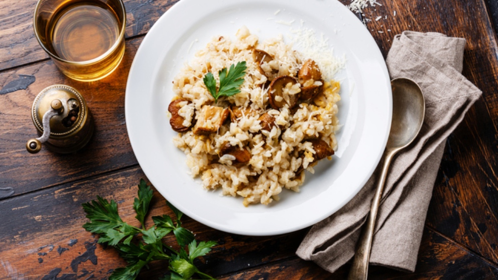 Risotto de setas y trufa
