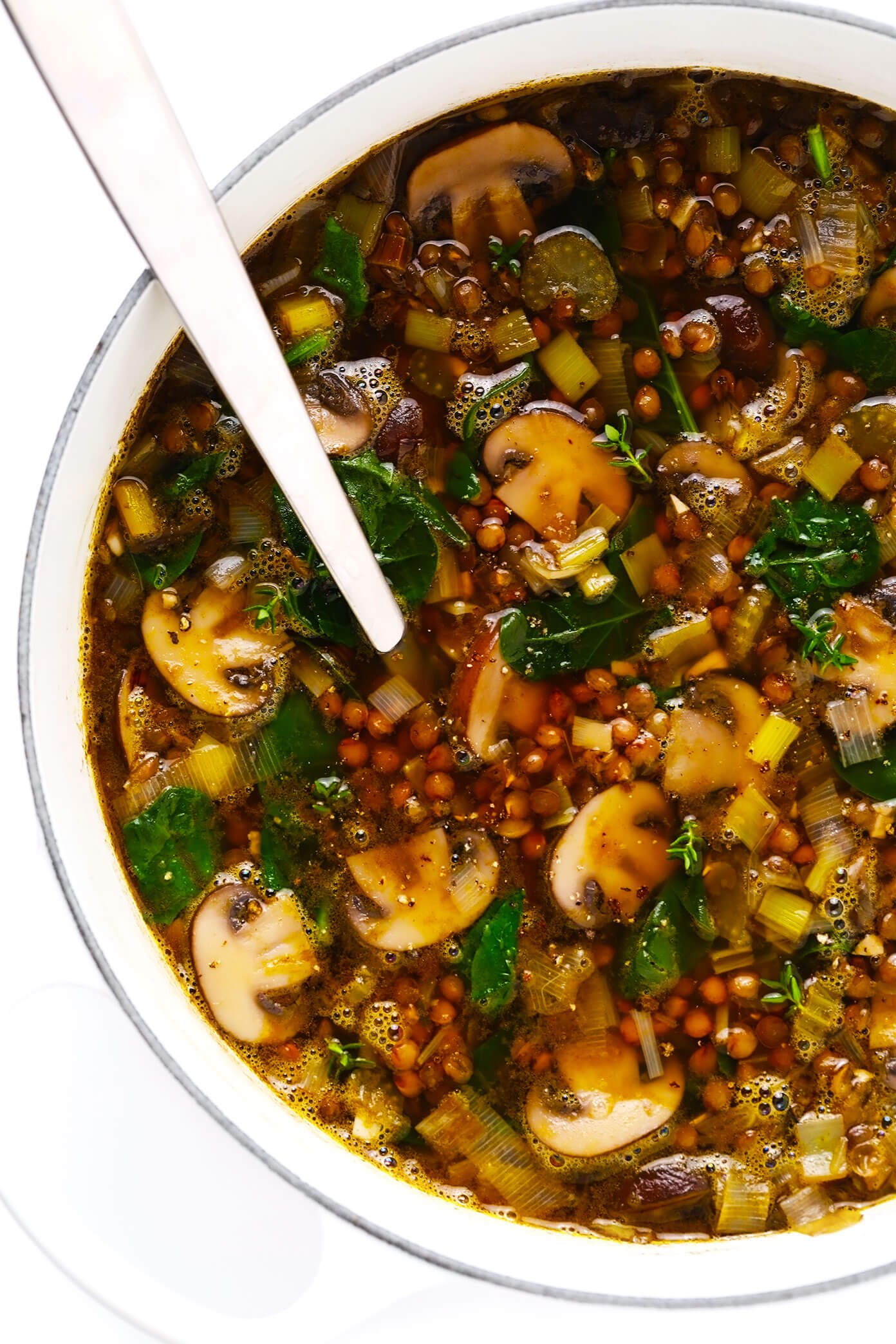 Lentil and Mushroom Soup
