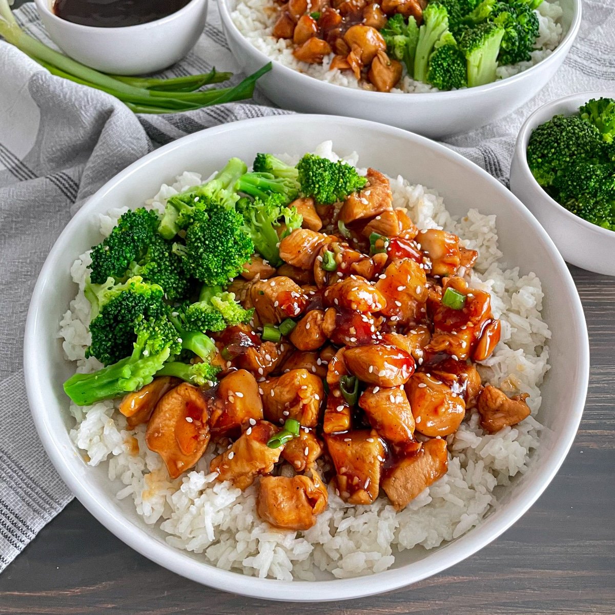 Teriyaki Chicken and Vegetable Rice Bowl