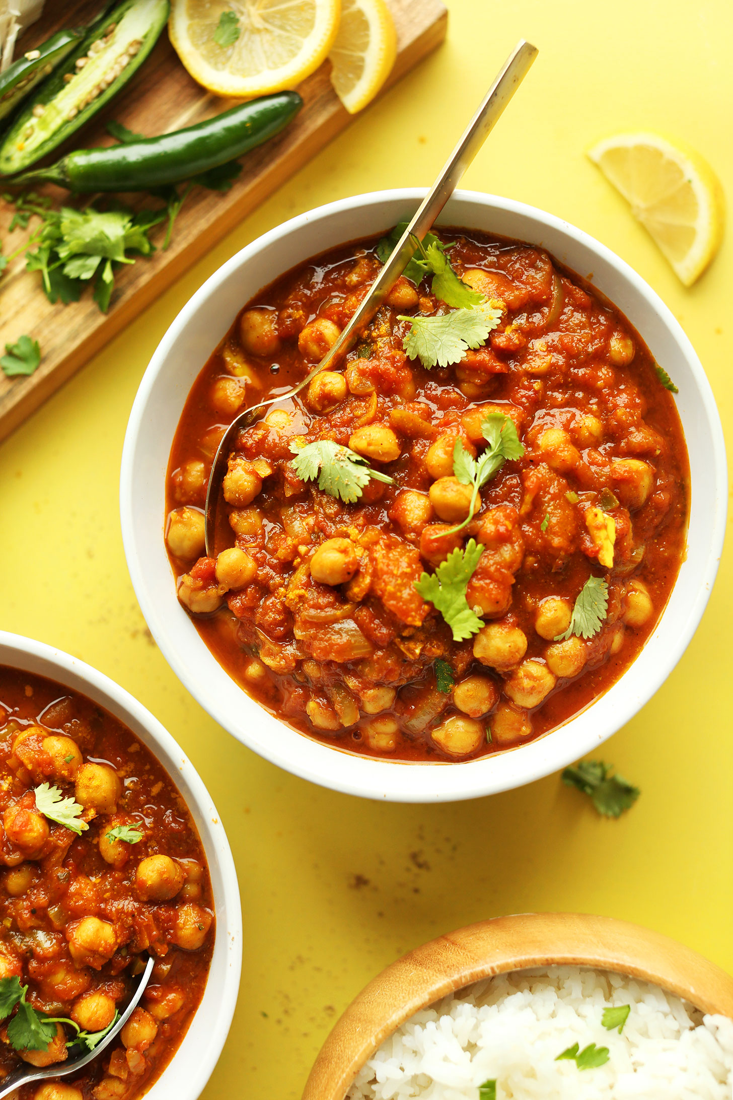 Low-Fat Chana Bhatura