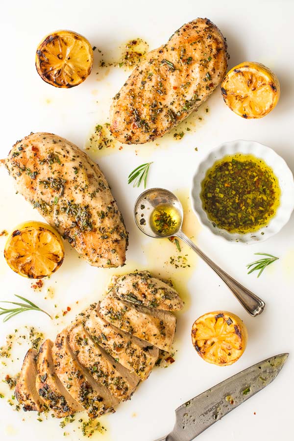 Grilled Chicken with Lemon and Rosemary