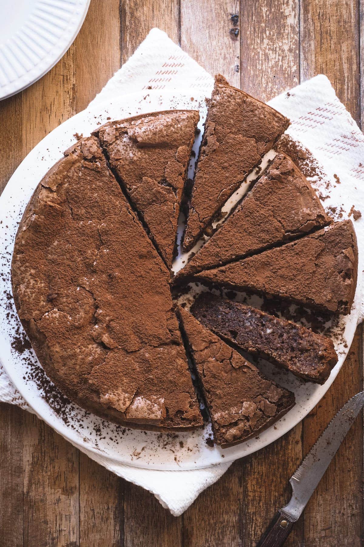 Tarta de la Abuela de almendras y chocolate negro