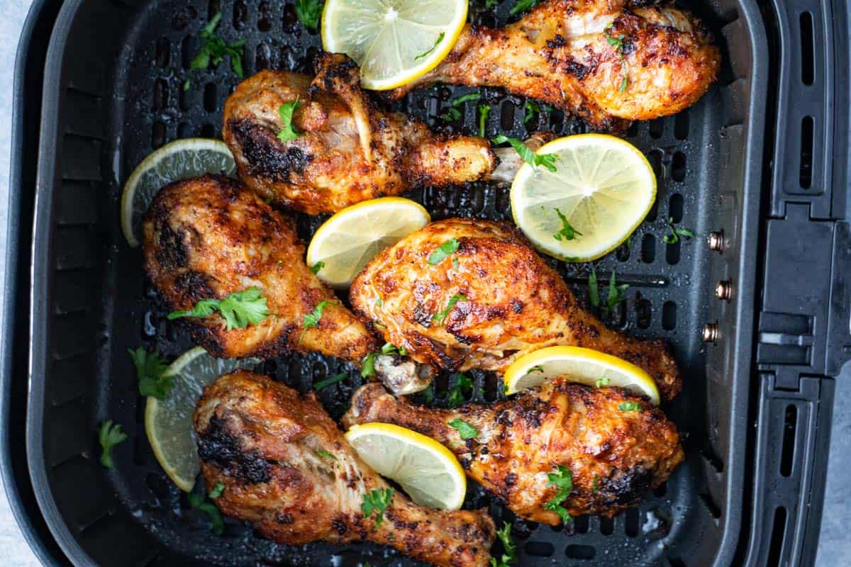 Lemon Pepper Air Fryer Chicken Legs