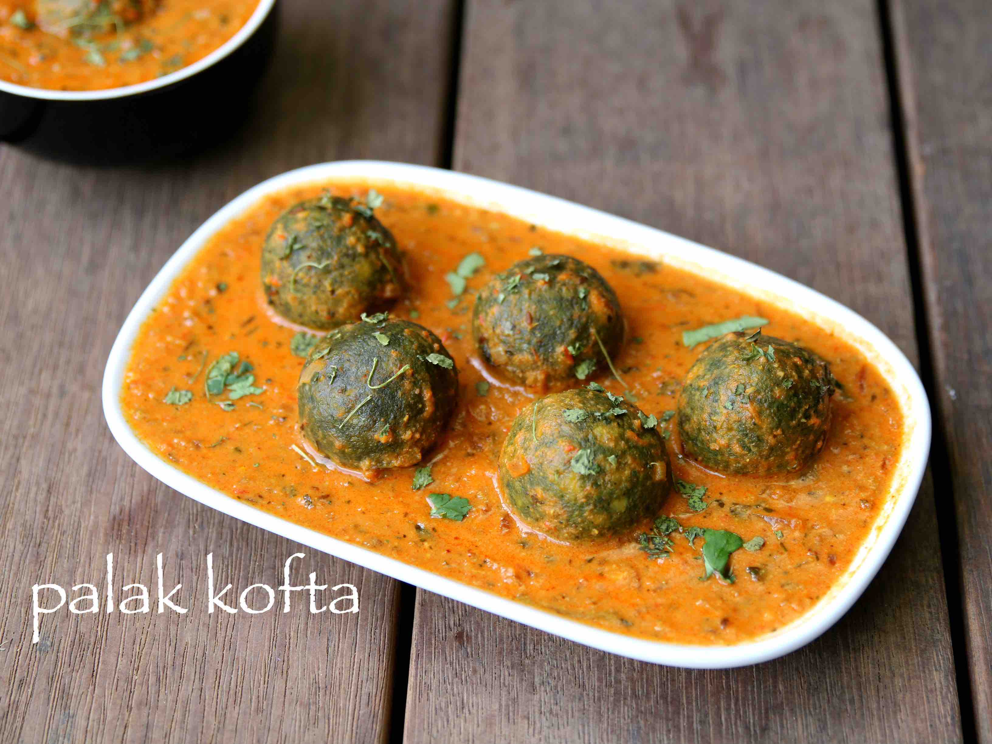 Malai Kofta with Spinach