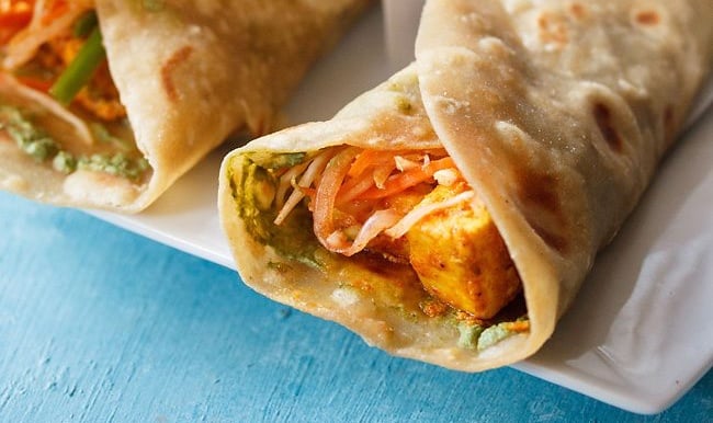 Paneer Tikka Masala Wrap