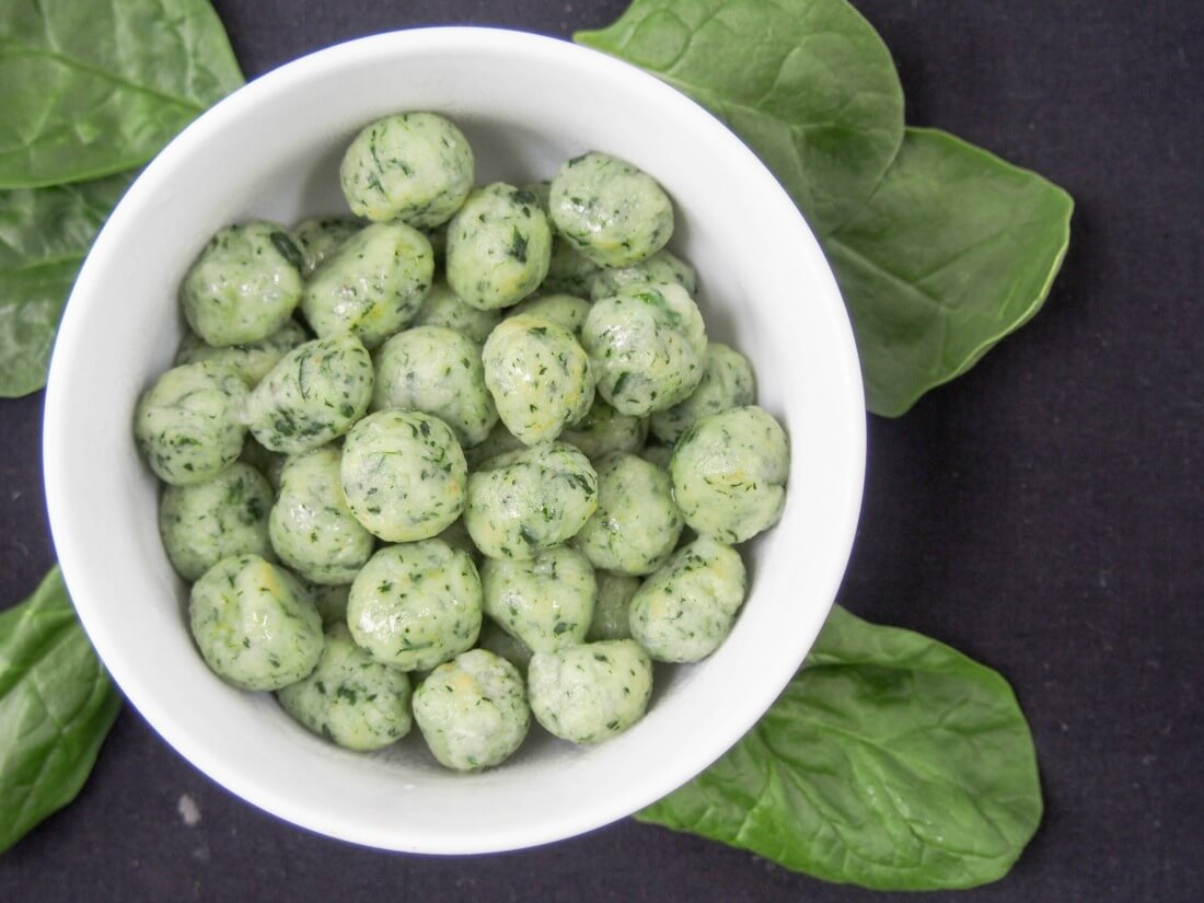Potato and Spinach Gnocchi
