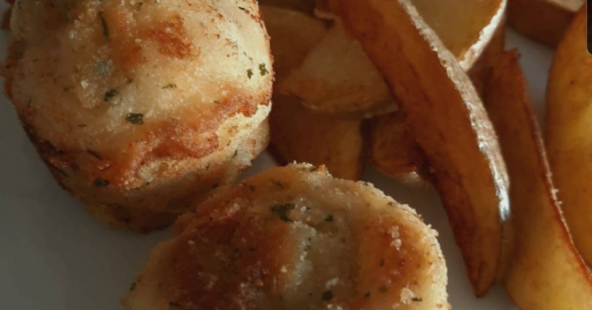 Receta de Pimientos del piquillo rellenos de queso de cabra con gambas