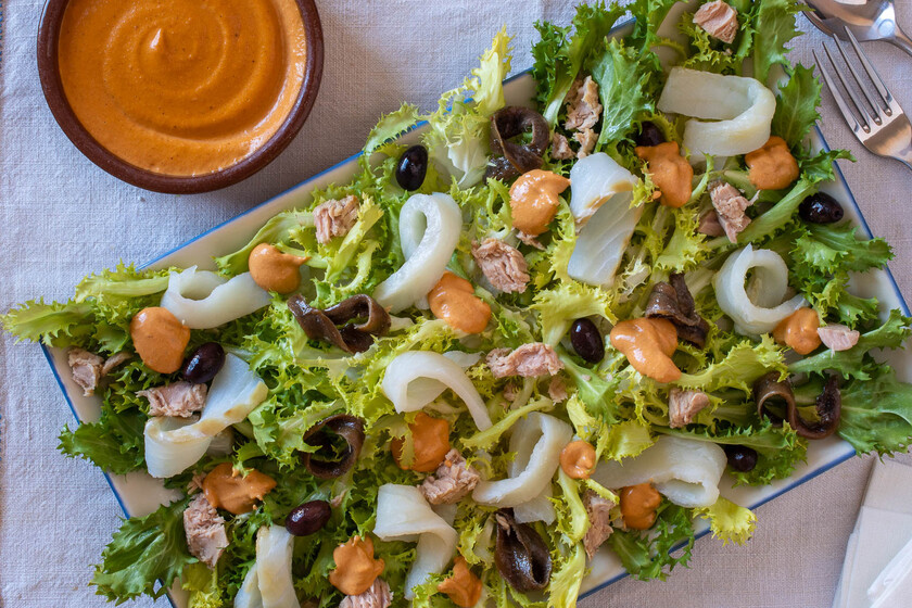 Xató con Thermomix y salsa de avellanas