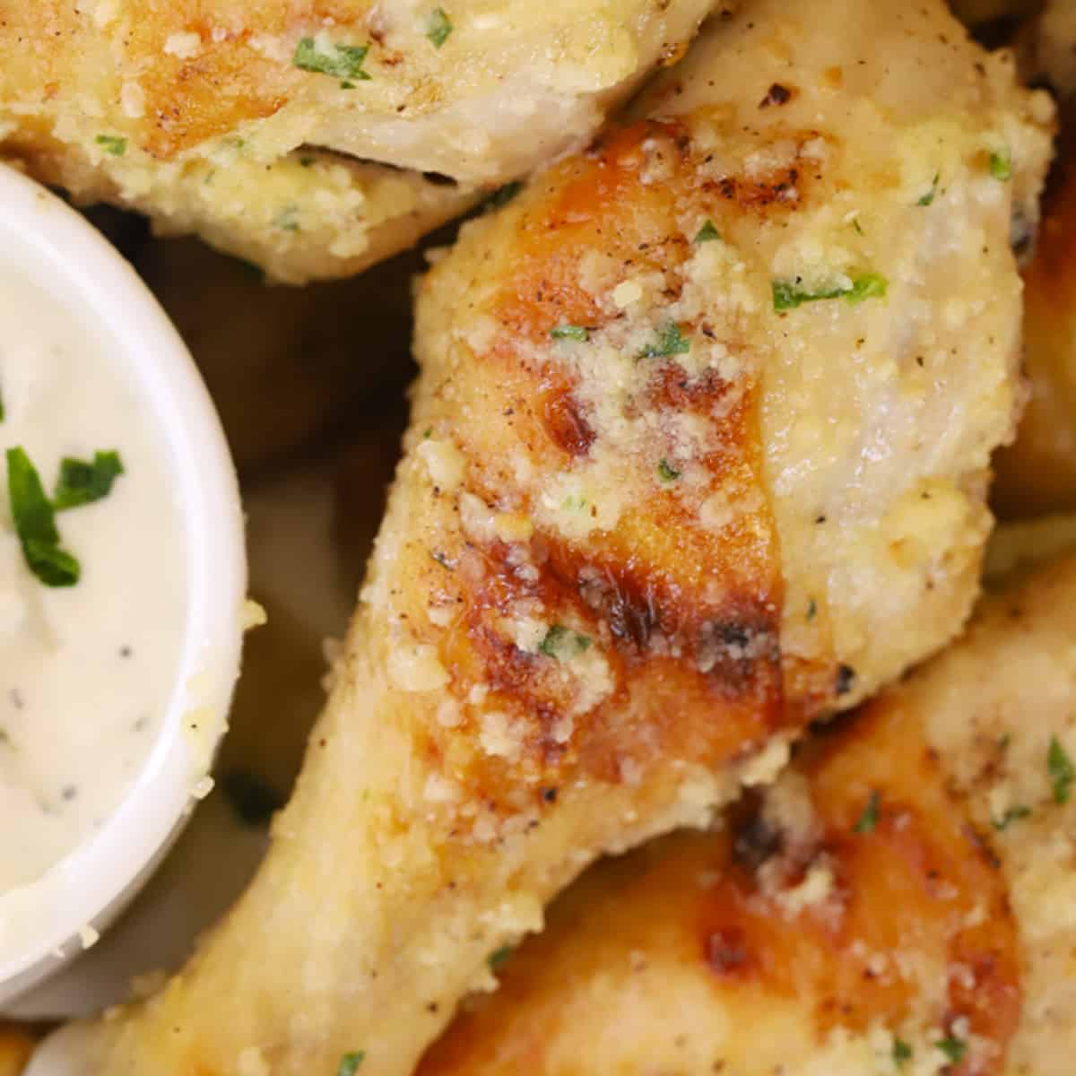 Garlic Parmesan Chicken Drumsticks