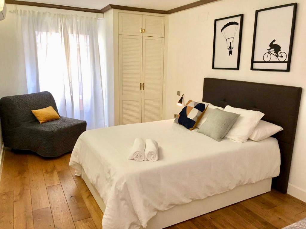 Apartamento con patio en Chueca