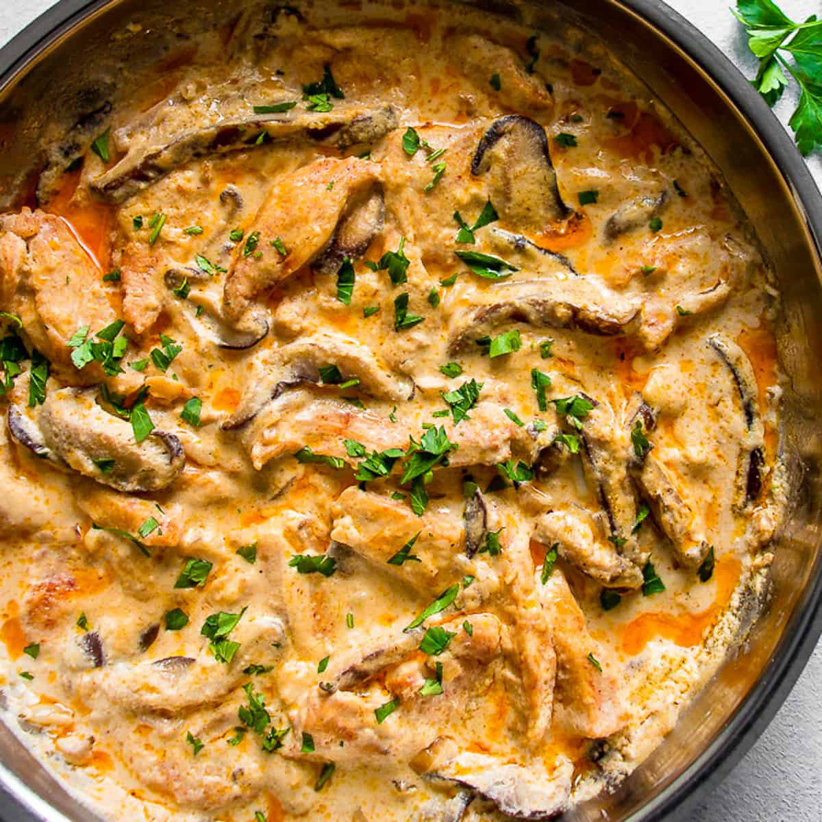 Chicken and Mushroom Stroganoff