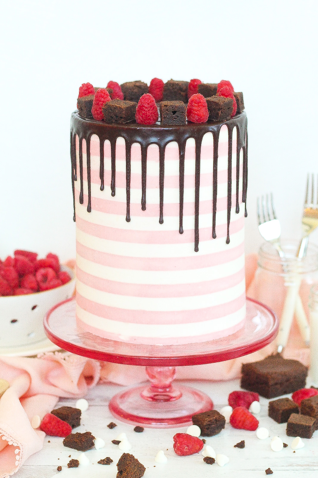White Chocolate Raspberry Brownies
