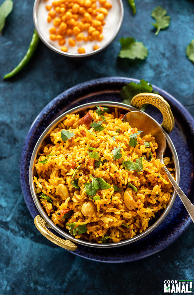 Tomato Rice with Mustard Seeds