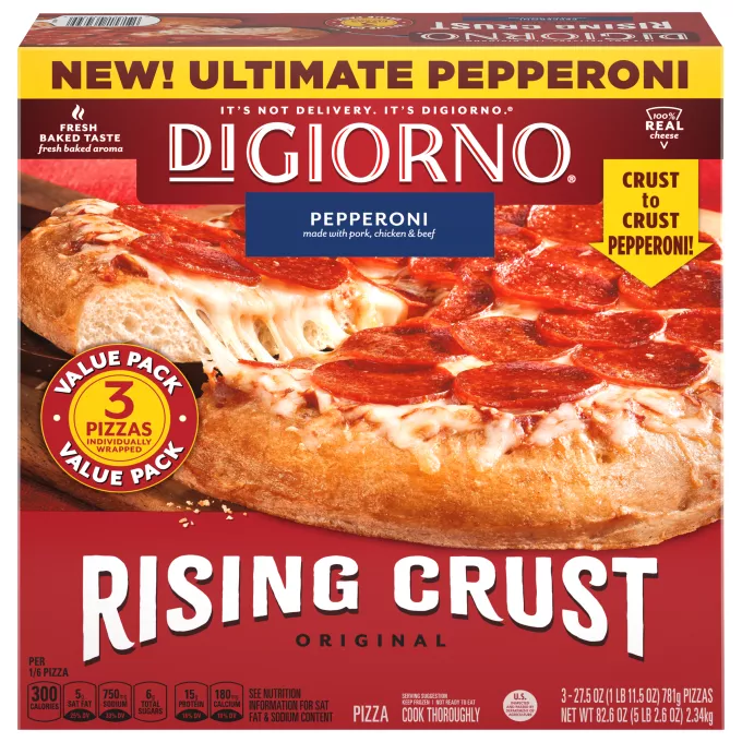 Pizza de pepperoni con masa de espinacas