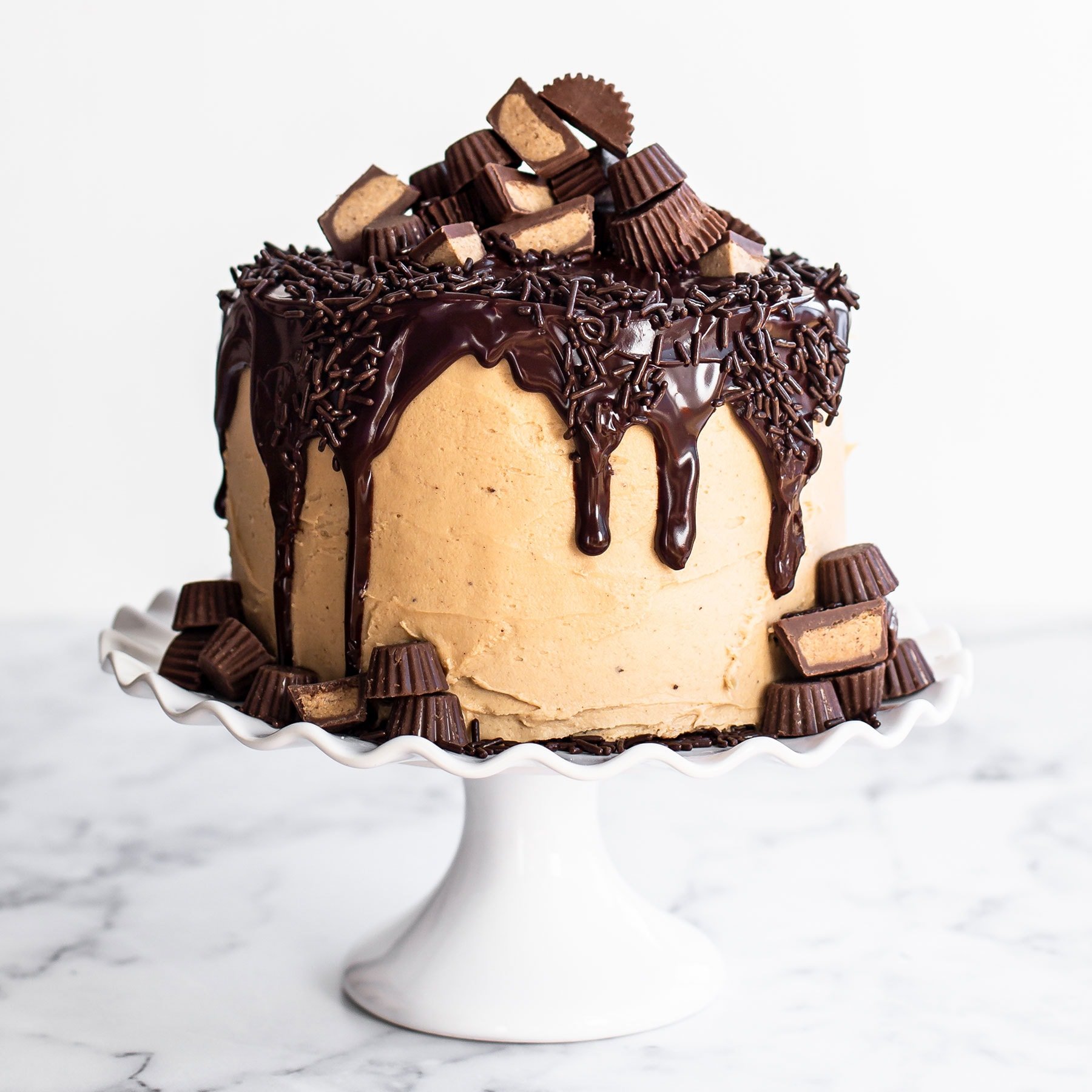 Peanut Butter Chocolate Cake Brownies