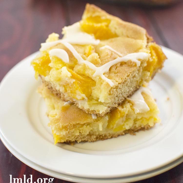 Peach Cobbler Bars