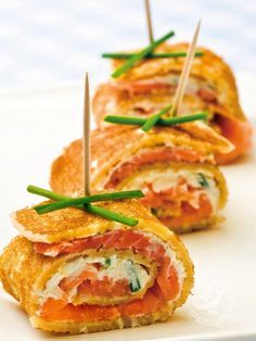 Farinata de salmón ahumado y queso crema