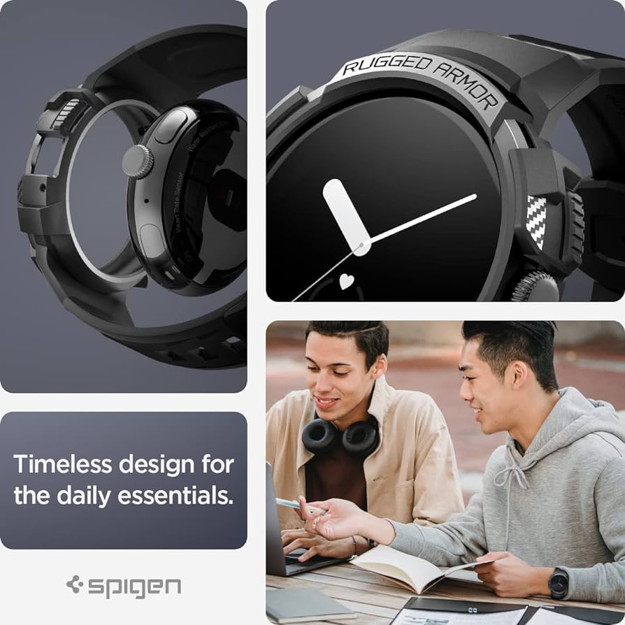 Spigen Rugged Armor Designed for Ticwatch Pro Case