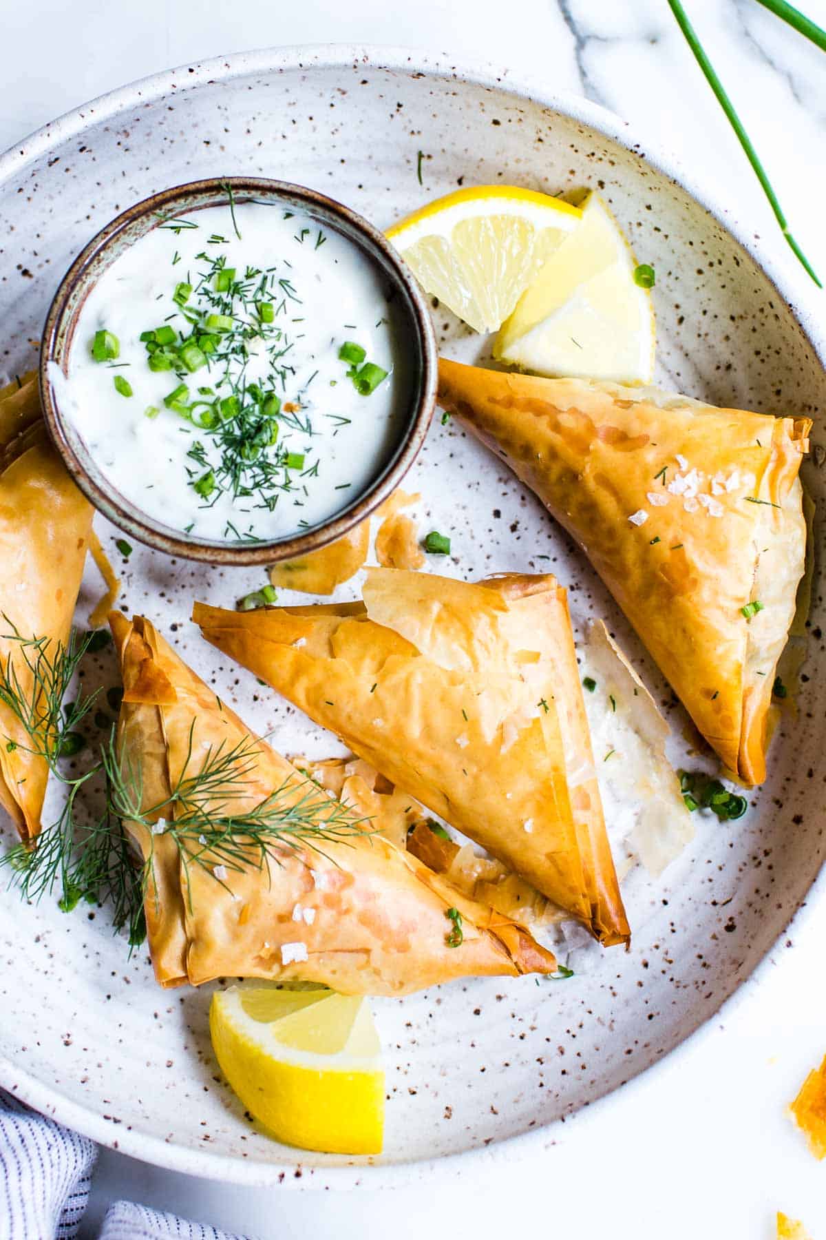 Spinach and Feta Triangles