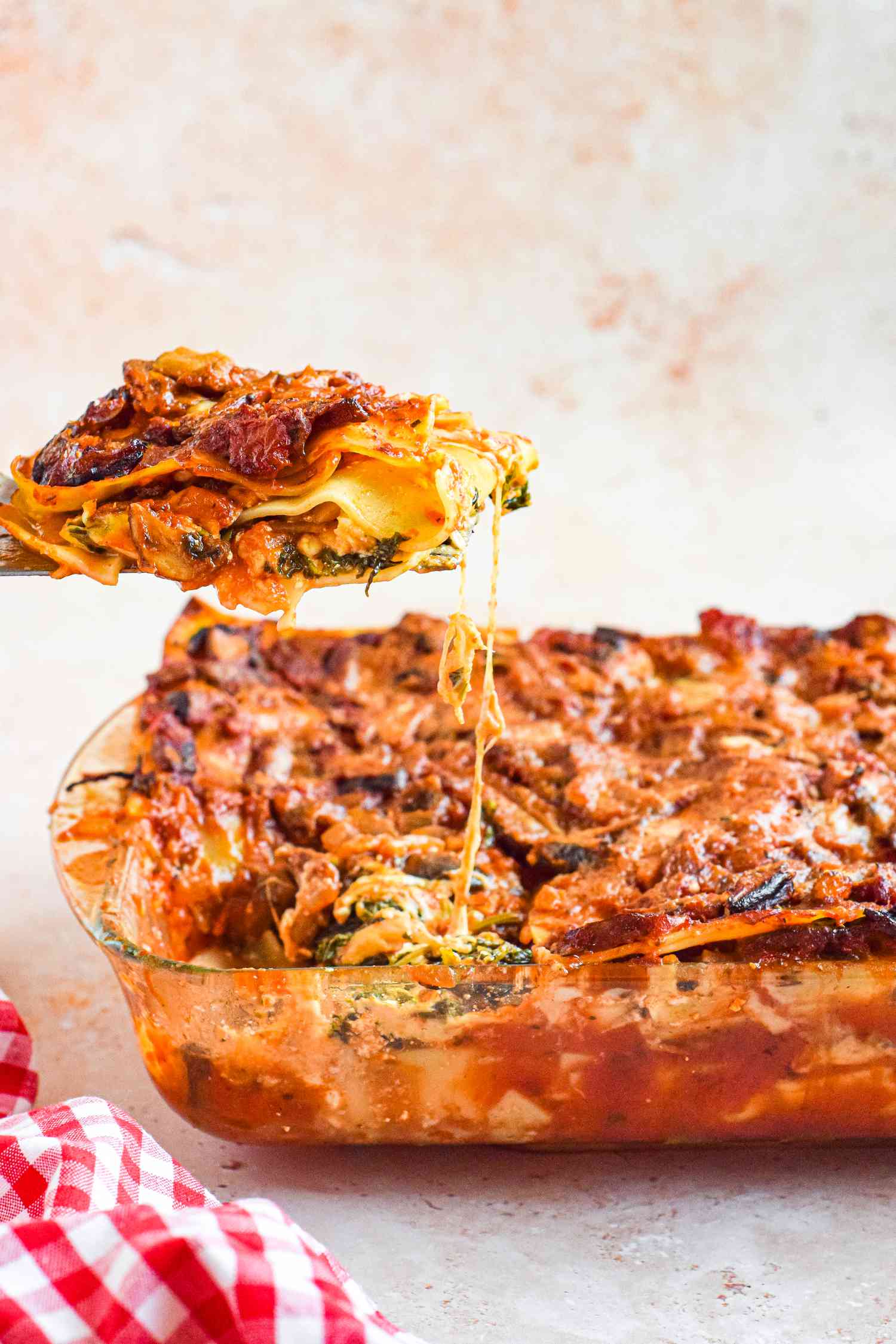 4. Mushroom and Spinach Lasagna