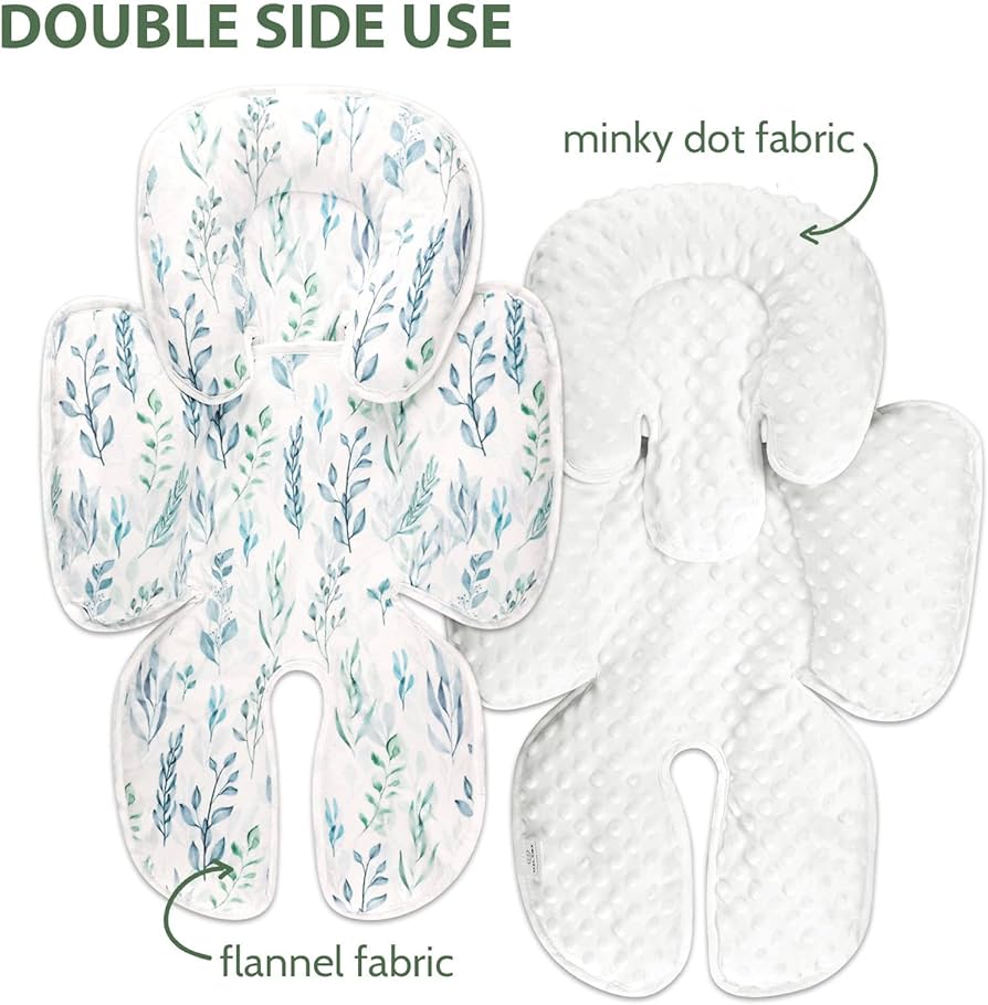 Cozy Greens Baby Car Seat Head and Body Support Pillow