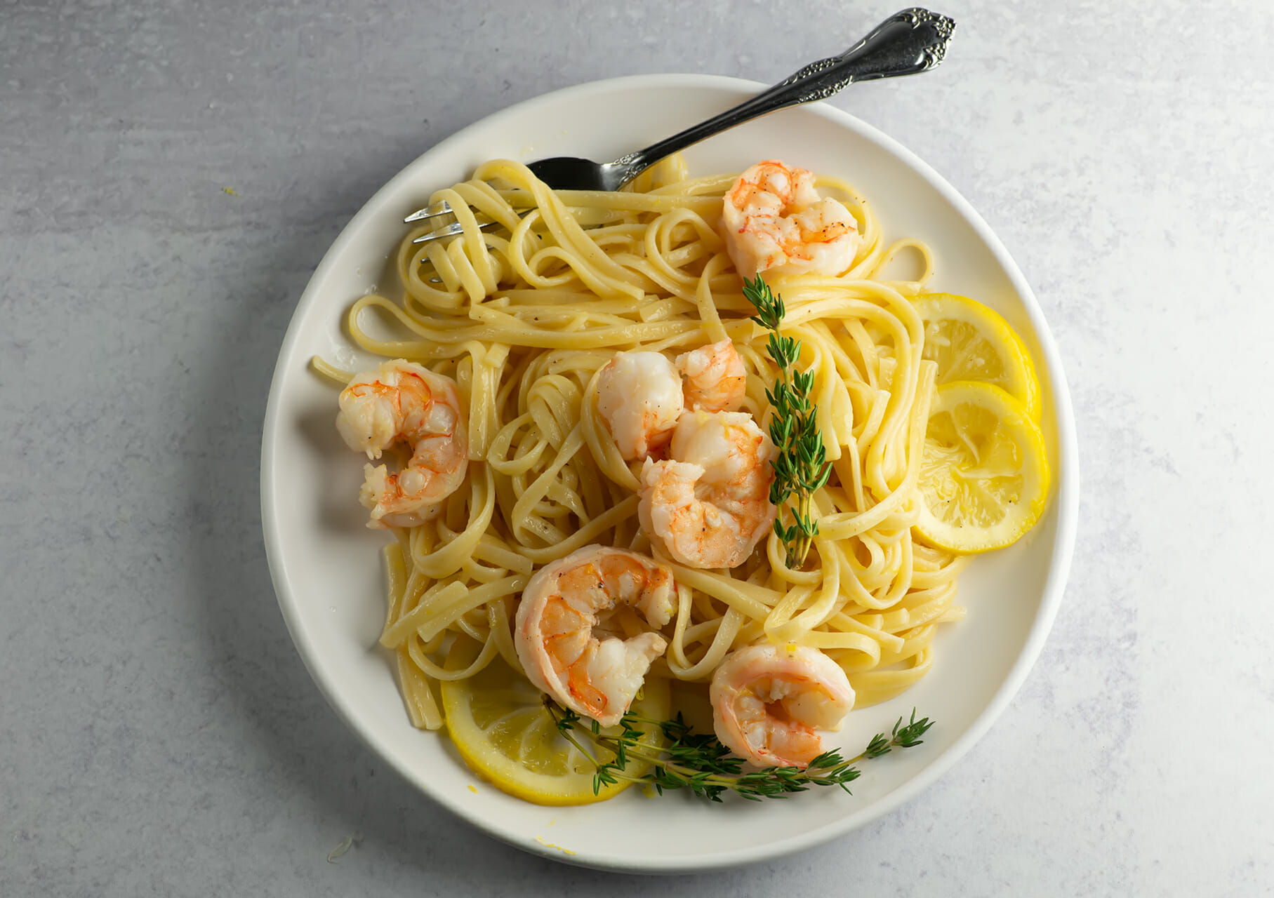 Shrimp Scampi Pasta with Lemon and Parsley