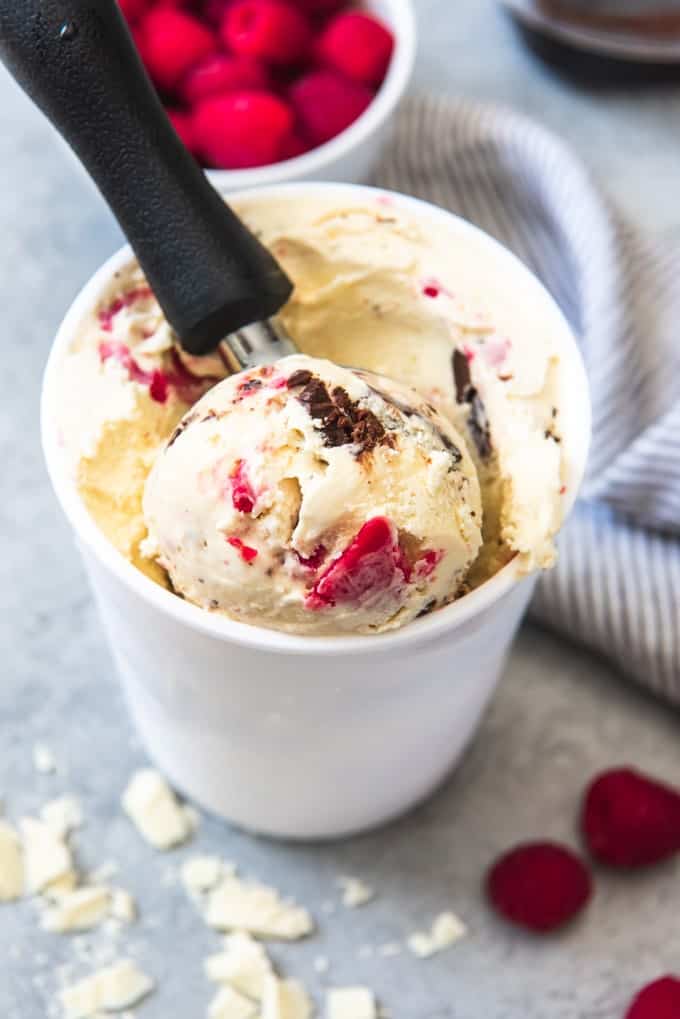 Chocolate Raspberry Truffle Ice Cream