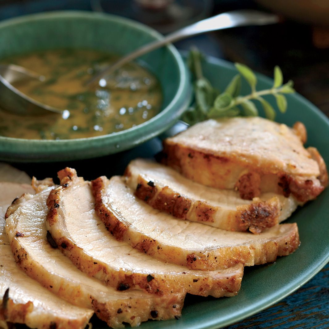 Pork Loin with Orange and Ginger Glaze