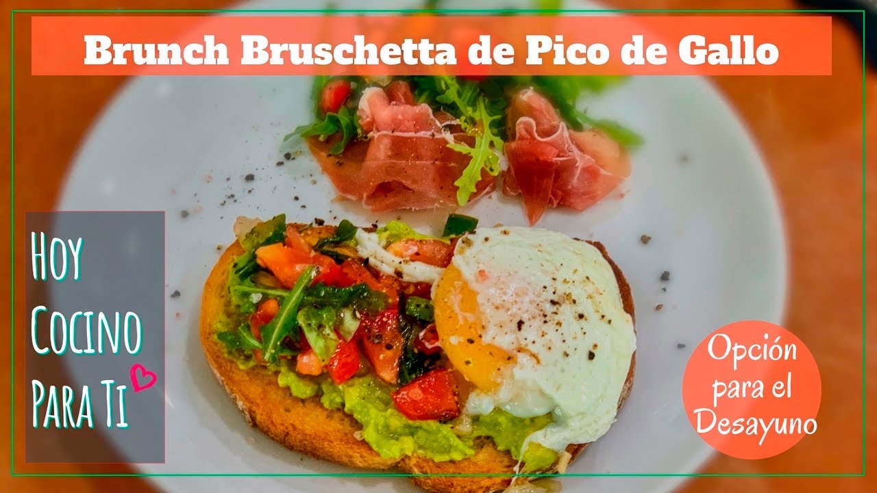 Bruschetta de aguacate y huevo poché