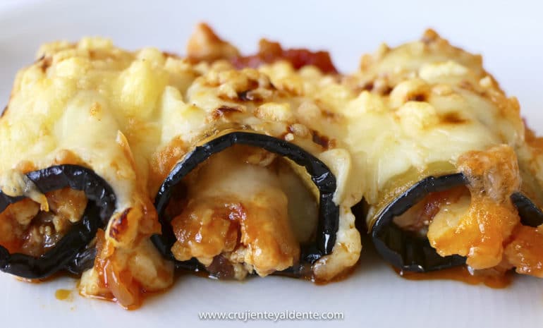 Canelones de berenjena