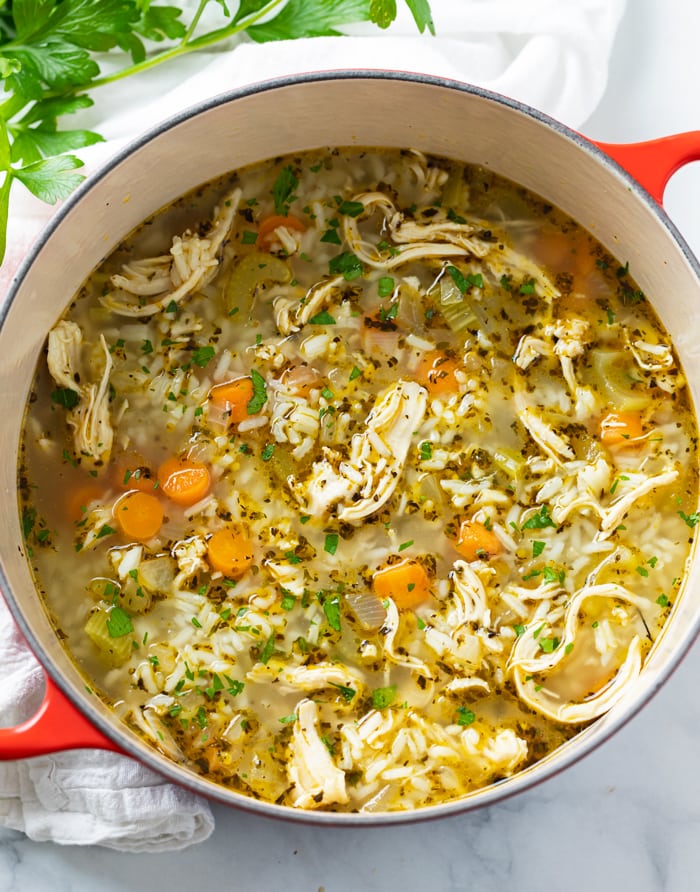 Rice and Chicken Soup