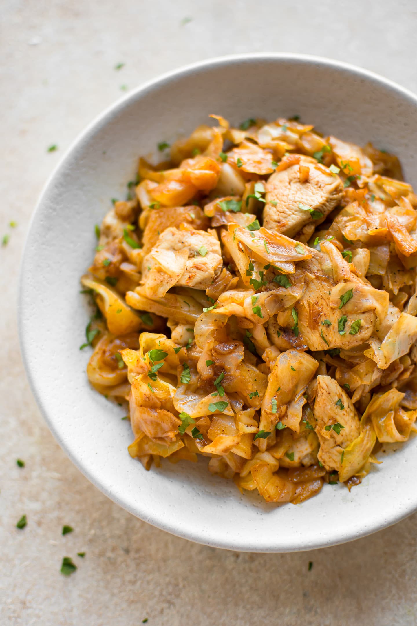 Cabbage and Chicken Stir Fry
