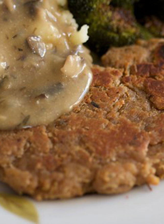 Mushroom and Chickpea Cutlets